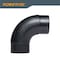 Powertec 4 in. Dust Collection Hose 90 Degree Elbow Connector with Blast Gate and Dust Control Flex Cuff 70360 - alternate 5